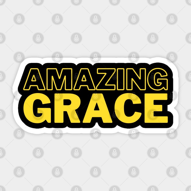 Amazing Grace Sticker by Koala Tees